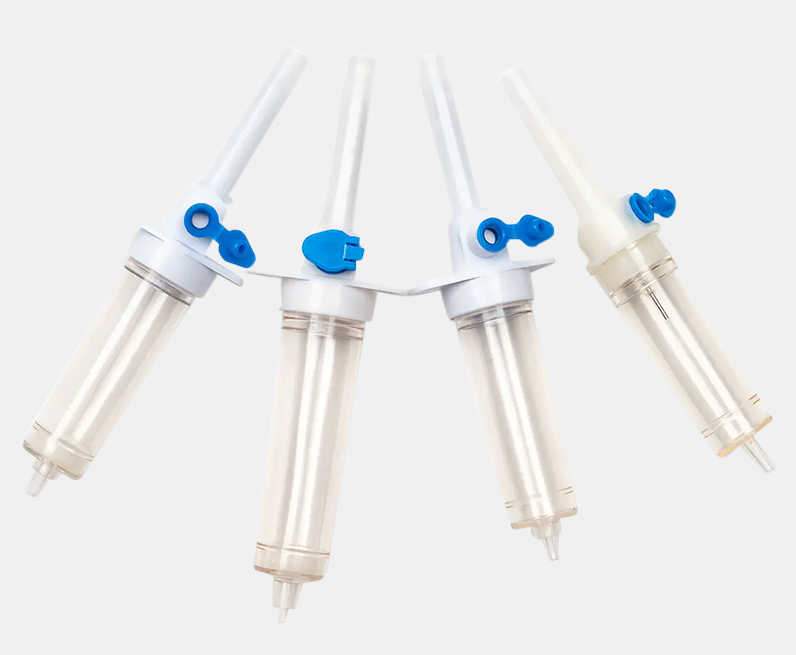 Erilaisia infuusiotarvikkeita